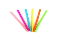 Food Grade Silicone Smoothie Straws , Kids Bendable Silicone Straws Lightweight